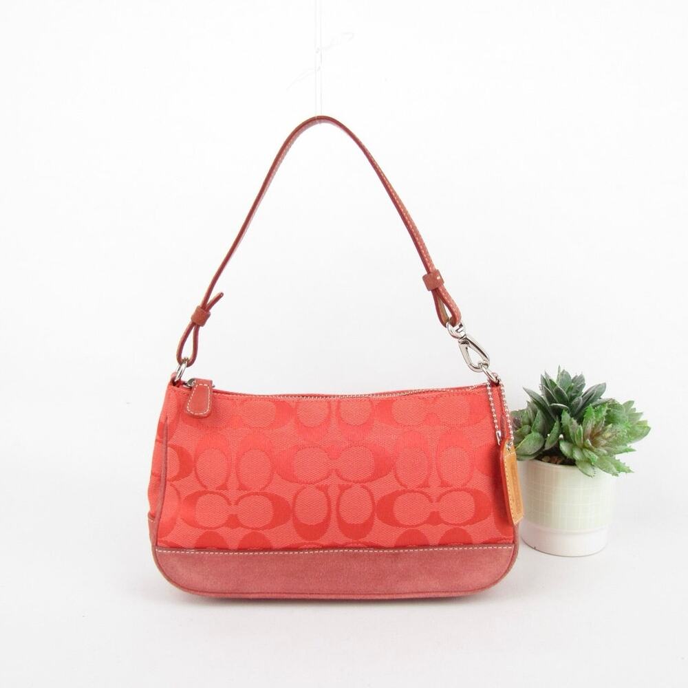Coach Y2K Vintage Signature Red Demi Bag - Picture 5 of 7
